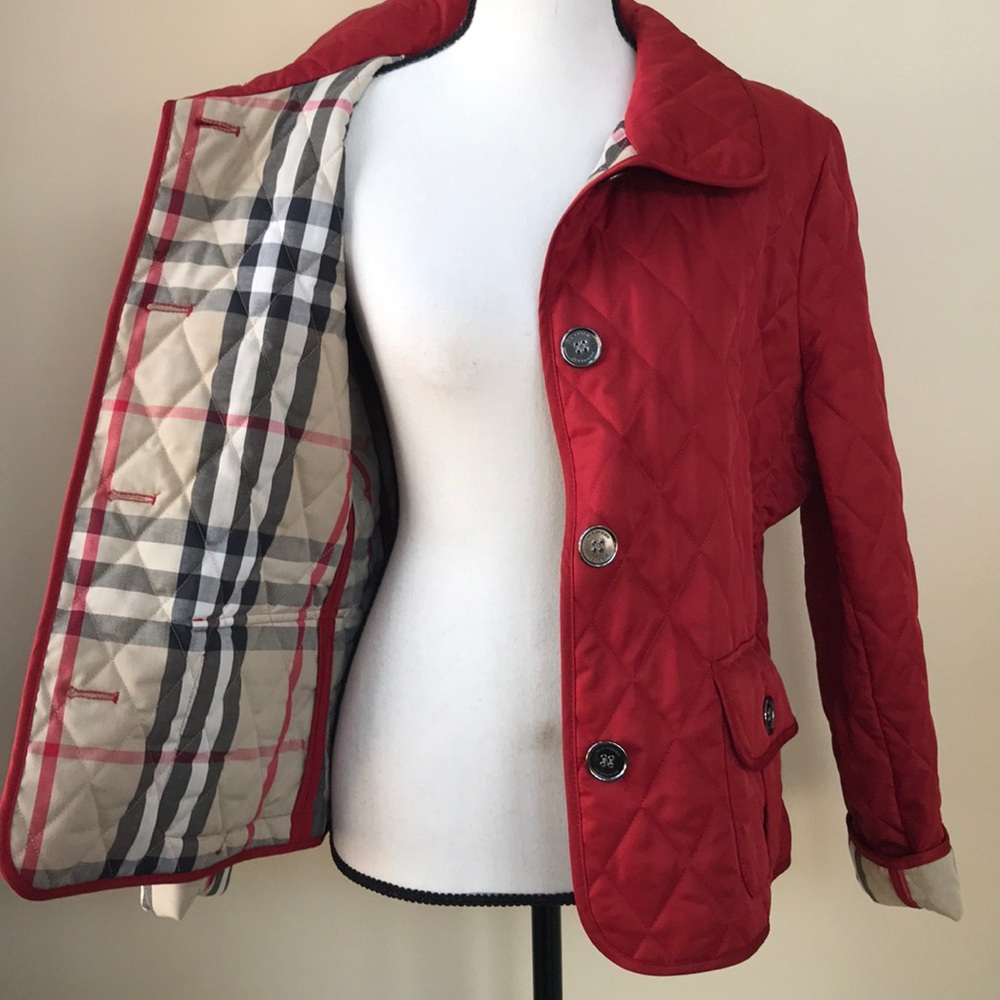 Burberry Red Diamond Quilted Jacket - Picture 4 of 11